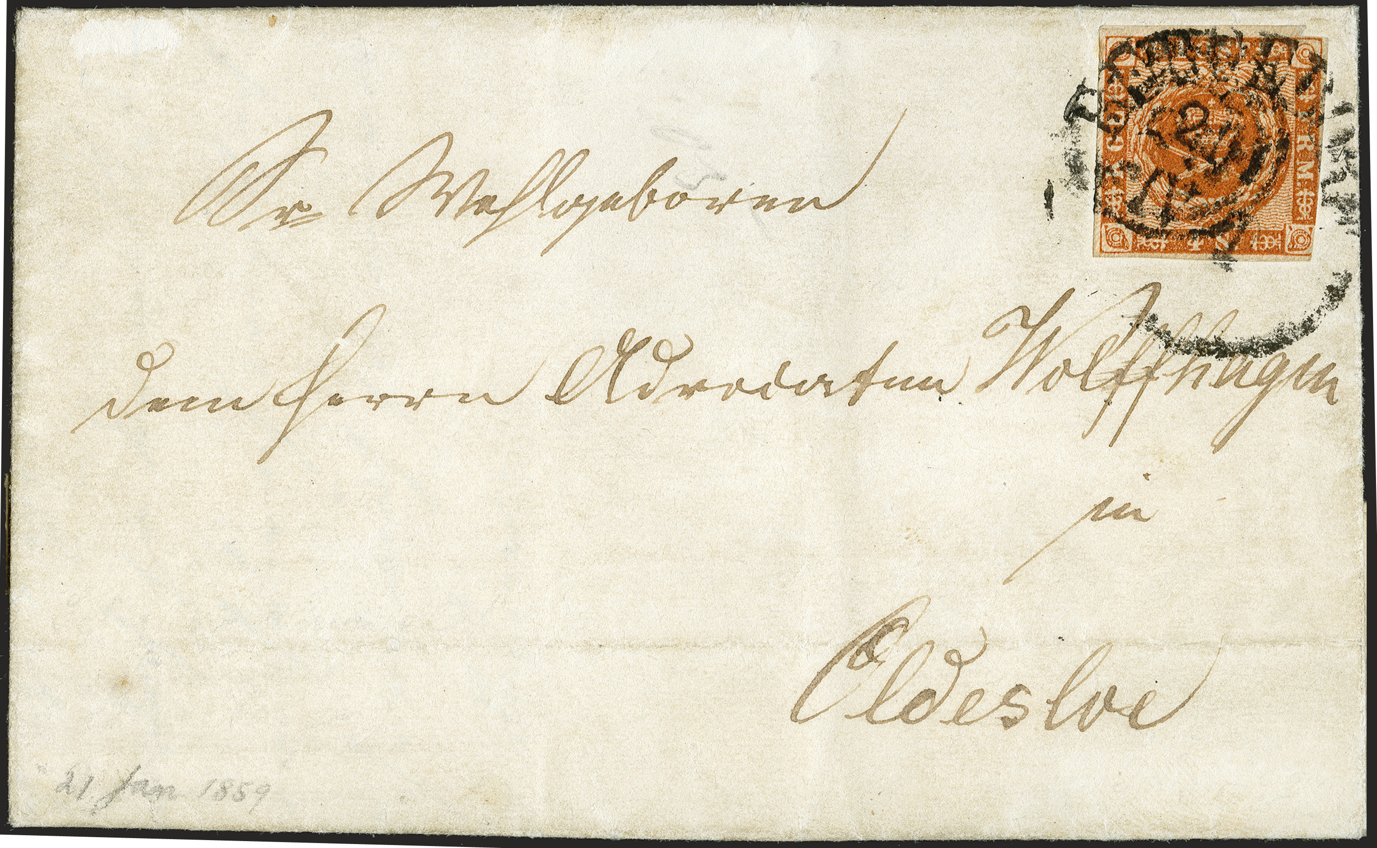 Lot 50 - bergedorf bergedorf - stamps of foreign post offices fremder postverwaltungen -  Heinrich Koehler Auktionen 372nd Auction - The ERIVAN Collection
