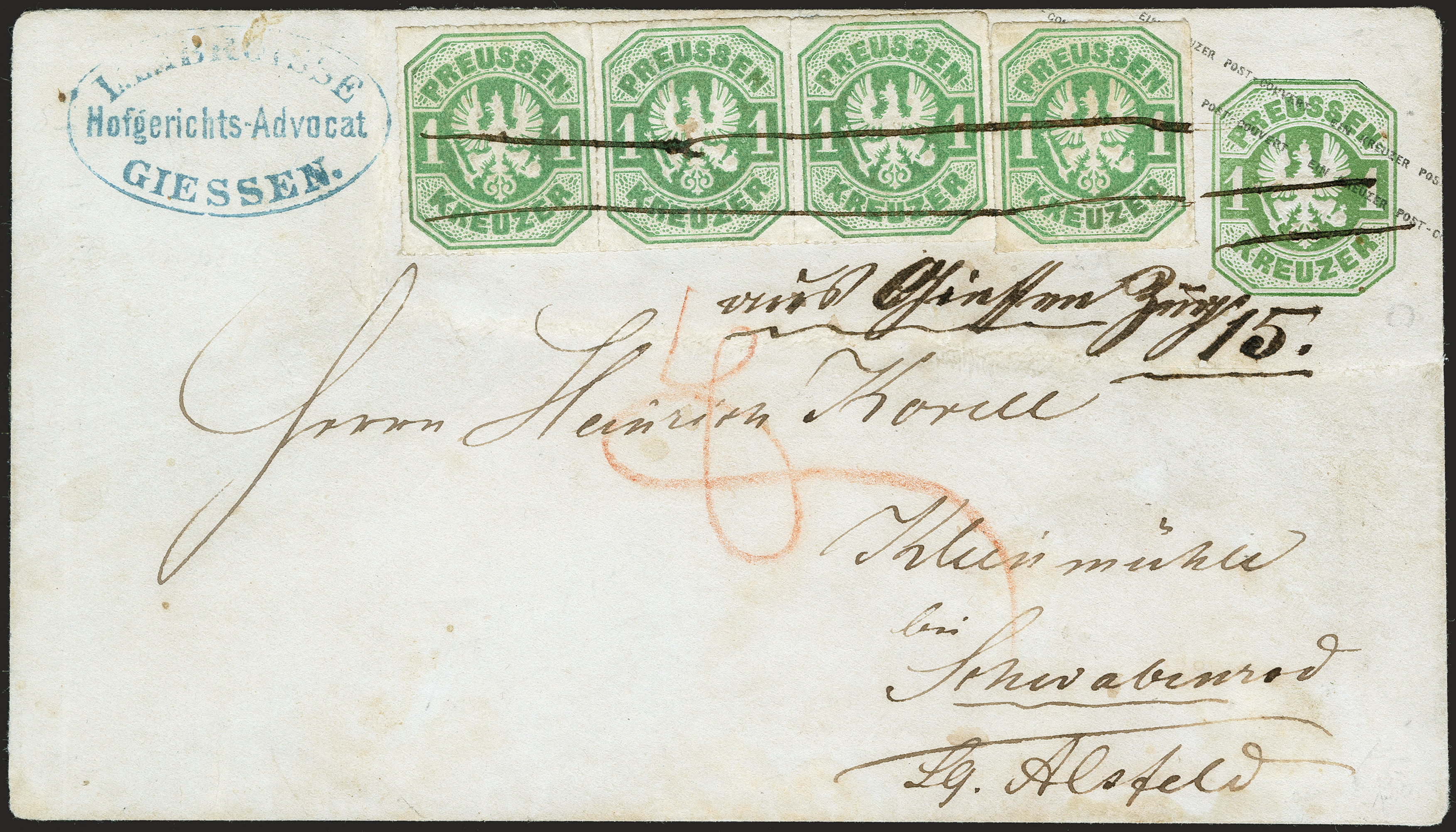 Lot 249 - preussen Prussia - postal stationary - Heinrich Koehler Auktionen 372nd Auction - The ERIVAN Collection Lot 249 - preussen Prussia - postal stationary - Heinrich Koehler Auktionen 372nd Auction - The ERIVAN Collection