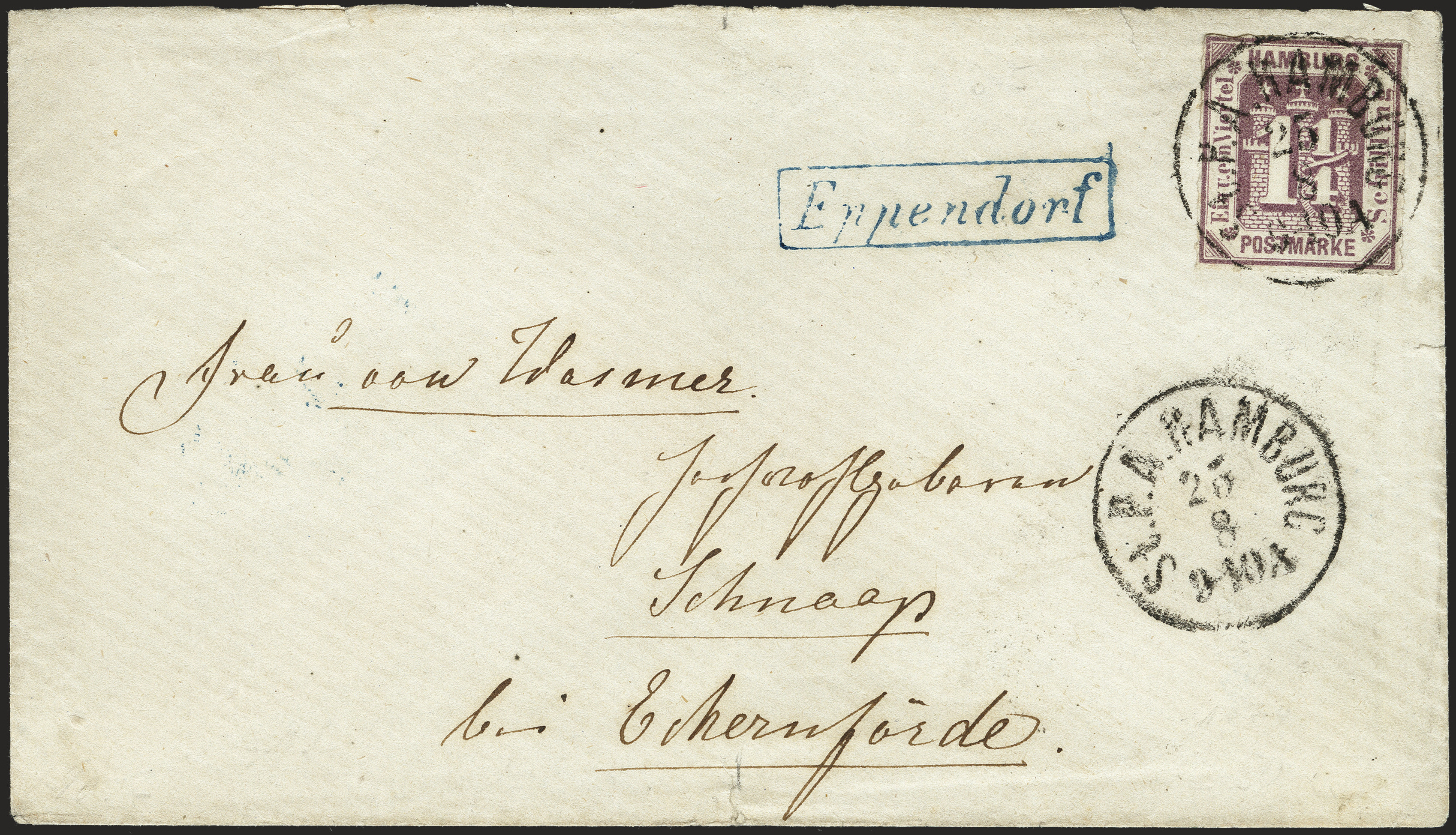 Lot 55 - hamburg hamburg- cancellations - Heinrich Koehler Auktionen Heinrich Köhler Auction 377 - Day 6 Lot 55 - hamburg hamburg- cancellations - Heinrich Koehler Auktionen Heinrich Köhler Auction 377 - Day 6